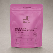 Flip My Life Collagen Peptides Biotin Hyaluronic Acid Hair Skin Nails 26 Serving picture