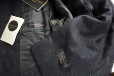 Corneliani Gray Plaid Flannel Wool 2 Pc Suit Jacket Pants 52 EU BRAND NEW picture