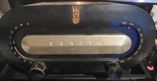Vintage 1951 Zenith H511 Owl Eye Tube Racetrack Radio Bakelite Untested Repair picture
