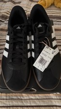 adidas VL Court 3.0 Men's Black/White Leather Low Top Lace Up ID6286 picture