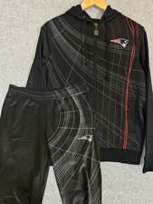 New England Patriots Track Suit Jacket Pants Set NFL Pro Line Size Small Logo picture