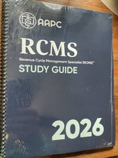 NEW 2026 AAPC Official RCMS Revenue Cycle Management Specialist Study Guide by picture