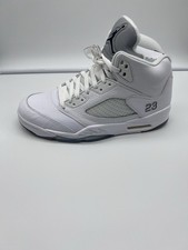 Size 10 - Air Jordan 5 Retro 2015 White Metallic picture