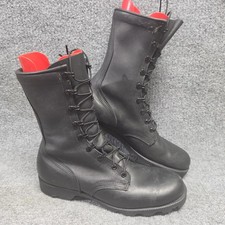 Vintage 2003 Ro-Search Black Leather Military Combat Boots Size 10R USA Made picture