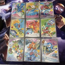 Set of 9 COMPLETE First Partner Illustration Pack Series 1 Promos 30th Kanto ✨ picture
