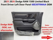 2025 2026 Dodge RAM 1500 Limited Black Front Driver Left Door Panel 6EE30TRMAA picture