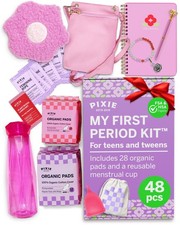 First Period Kit for Girls 9-12 - Ranked 1 for Comfortable & Organic Teen Pads - picture