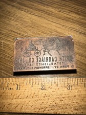 Printing Block Type Cut ( Smith Carriage Co. Inc Springfield Mass ) Rare￼ picture