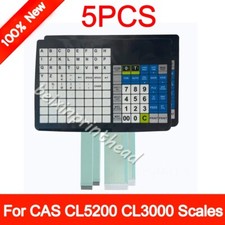 5PCS Keyboard For CAS CL5200 CL3000 Scales W/ Pole Keypad including Overlay picture