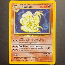 Pokemon TCG Ninetales 12/102 Base Set Holo Rare picture