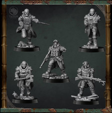 Trench Crusade Miniature Heretic Naval Raiders x5 Multi-Part Set 28mm 32mm + picture