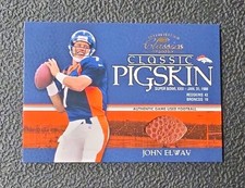 2003 Donruss Classics John Elway Pigskin Game Used Super Bowl XXII Football /250 picture