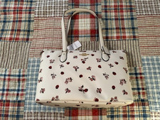 Coach Large Multi-Color Floral/Ladybug Gallery Tote Bag NWT picture