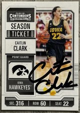 Caitlin Clark - Iowa Hawkeyes - Autographed Card - Donruss - Panini Collection picture