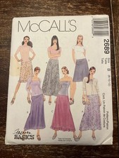 McCall's 2689 UNCUT Sewing Pattern, Women's Skirt in Two Lengths, Size 8-10-12 picture