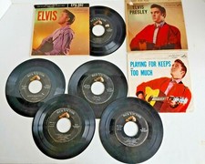 5X Elvis Presley Extended Play & 45 RPM EPA-992 EPA-4114 47-6382 47-6604 #13625 picture