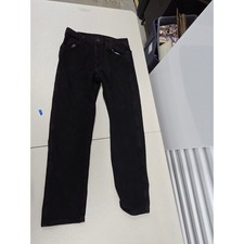 Wrangler Cowboy Cut Black Jeans Mens 32x32 Straight Leg Denim Pants 1087619CB picture