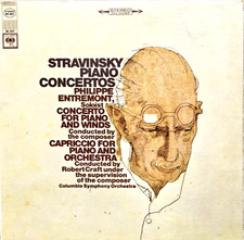 STRAVINSKY- Piano Concertos - ENTREMONT/STRAVINSKY/CRAFT - Columbia MS 6947 picture
