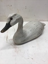 Vintage/Antique White Swan Decoy 15.25” picture