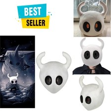 Hollow Knight Mask Cosplay Costume Latex Helmet Halloween Party Dress Up Toy picture