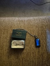 Vintage Sterling Silver Morpho Butterfly Wing Pendant Necklace Felt Bros Oshawa  picture