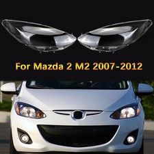 Car Front Headlight Cover Lens Shell Transparent For Mazda 2 M2 2007-2012 picture