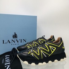Lanvin FM- SKDECL - MASP  - E- 19 - Dark Khaki / Yellow - Men’s Running Shoes 10 picture