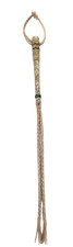 RAWHIDE HORSE QUIRT. SADDLE HORSE CUARTA CHARRA. CHICOTE DE CUERO. CHARRERIA. picture