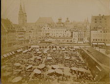 Germany - Shrub Der Markt zu Nuremberg c.1880 - Albumen print J. Hautecoeur picture