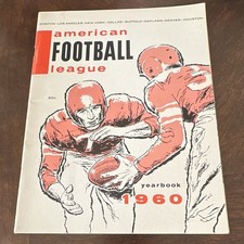 American Football League (AFL) 1960 Football Yearbook Vintage Original picture