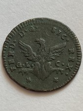 1776 🇮🇹 Colonial America - Italy Sicily-Palermo Ferdinand III Copper 1 Grano picture