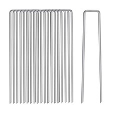 6 Inch Garden Stakes Metal Landscape Staples 11 Gauge Medium picture