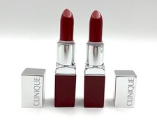 2 Pcs Clinique LIP Color  Lipstick 13 Love Pop ~Full Size  in Retail Shell Case picture