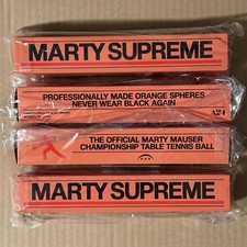 A24 Marty Supreme 70mm Ping Pong Balls (Sleeve of 6) - NYC Exclusive Promo RARE picture