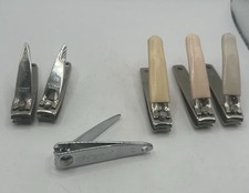 Lot of 6 Vintage Nail Clippers Lite-R Venice FL Ms Manicure Retro Pastel picture