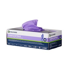 55082 Halyard Purple Nitrile Nitrile Exam Glove, MEDIUM BX/100 picture