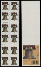 2008, USA LIBERTY BELL BOOKLET PANE OF 12 WITH DIE CUTTING OMITTED, SC.#4127m picture