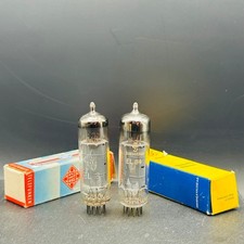 Siemens Telefunken EL84 Pair Same Factory rX3 Vintage Tested + Boxes picture