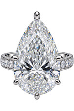6.50 Ct Certified VVS1; E/F  Diamond Solitaire Ring-FREE Studs picture