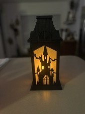 3 Halloween Haunted House Solar Or Battery Light Outdoor Or Indoor NEW Spooky picture