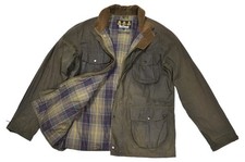 Barbour Flyweight Wax Utility Jacket Men's Olive A92 England Classic Size L picture