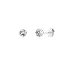 ANGARA 0.32 Ct Basket-Set Solitaire Diamond Stud Earrings in 14K Solid Gold picture