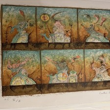 Original BERNARD BERTHOIS-RIGAL  Hand Signed Lithograph 19