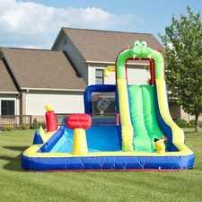 15ft Inflatable Water Slide Bounce House Volleyball Area for Kids Outdoor Party picture