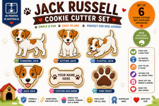 Jack Russell / Dog/ pet cookie cutters picture