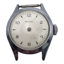 Runs - Vintage Westclox Mens Mechanical Movement USA Germany picture