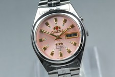 [Exc+5] Orient Three Star EM6Q-C0 Pink Dial Automatic Men's From Japan #3562 picture