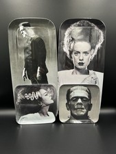 Frankenstein Monster & Bride Universal Monsters Halloween Serving Trays Set/4 picture