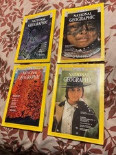 Vintage 1975 National Geographic Magazine Lot Of 4 Jan Feb Mar June Issues picture