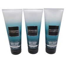 3 BATH & BODY WORKS FRESHWATER BODY CREAM 8 fl oz picture